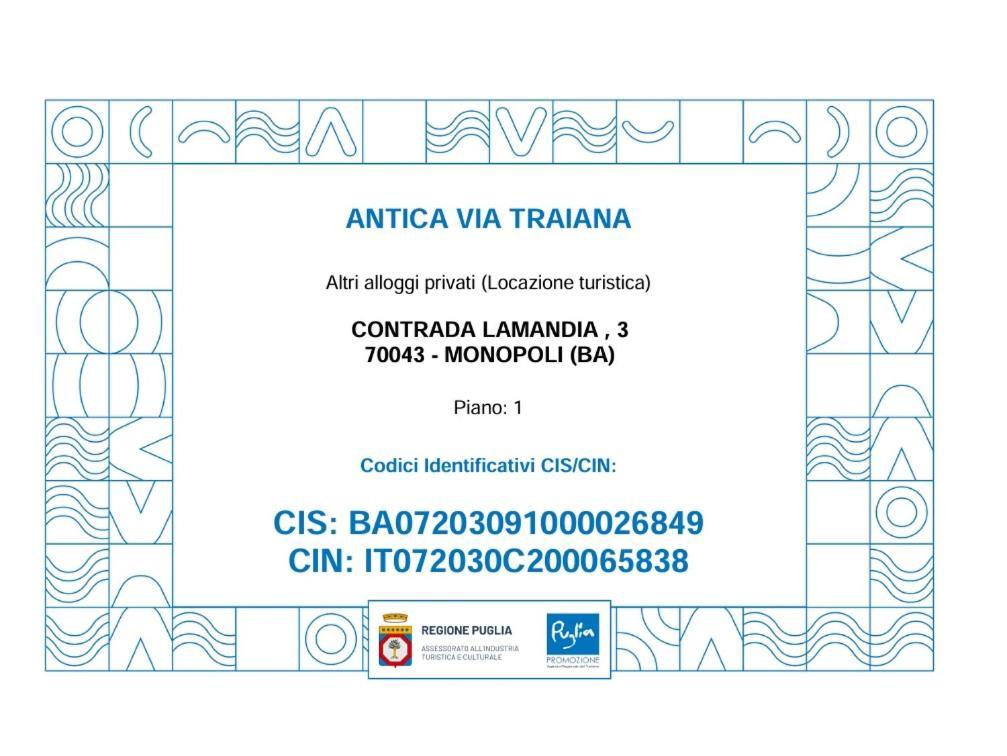 Antica Via Traiana Apartment Monopoli Exterior foto